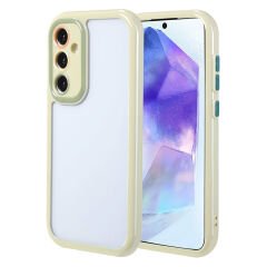 Samsung Galaxy A55 Kılıf Kamera Korumalı Renkli Kenar ve Çerçeve Tasarımlı Vitamin Kapak