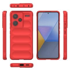 Xiaomi Redmi Note 13 Pro Plus 5G Kılıf Esnek TPU Oyuklu Arka Yüzey Tasarımlı Etnik Silikon Kapak
