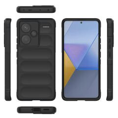 Xiaomi Redmi Note 13 Pro Plus 5G Kılıf Esnek TPU Oyuklu Arka Yüzey Tasarımlı Etnik Silikon Kapak