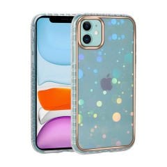 iPhone 11 Kılıf Desenli Parlayan Transparan Avva Kapak