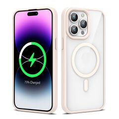 iPhone 14 Pro Max Kılıf Magsafe Wireless Şarj Özellikli Silikon Ege Kapak Kılıf