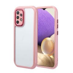 Samsung Galaxy A32 4G Kılıf Kamera Korumalı Renkli Kenar ve Çerçeve Tasarımlı Vitamin Kapak