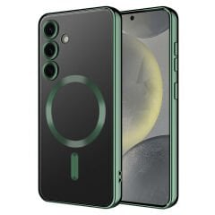 Samsung Galaxy S24 Kılıf Kamera Korumalı Kablosuz Wireless Şarj Özellikli Demre Kapak