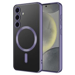 Samsung Galaxy S24 Kılıf Kamera Korumalı Kablosuz Wireless Şarj Özellikli Demre Kapak