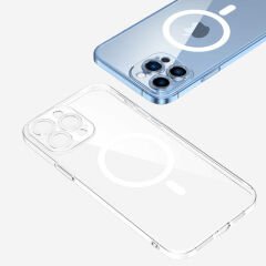 iPhone 12 Pro Max Kılıf Kamera Korumalı Magsafe Sert PC Porto Kapak
