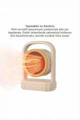 Mini Isıtıcı Fan | Taşınabilir Sessiz Hızlı Isıtma | 500W Kompakt Isıtıcı