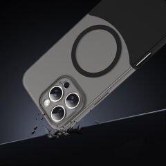 iPhone 16 Pro Max Kablosuz Şarj Destekli Kılıf Mıknatıslı Duble Kapak