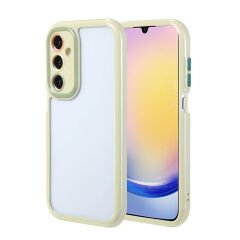 Samsung Galaxy A25 Kılıf Kamera Korumalı Renkli Kenar ve Çerçeve Tasarımlı Vitamin Kapak