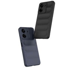 Xiaomi Poco C65 Kılıf Esnek TPU Oyuklu Arka Yüzey Tasarımlı Etnik Silikon Kapak