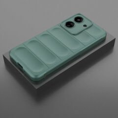 Xiaomi Poco C65 Kılıf Esnek TPU Oyuklu Arka Yüzey Tasarımlı Etnik Silikon Kapak