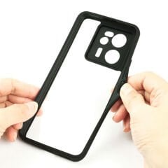 Xiaomi Mi 13T Kılıf Kamera Korumalı Şeffaf Arka Yüzey New Roll Kapak