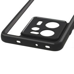 Xiaomi Mi 13T Kılıf Kamera Korumalı Şeffaf Arka Yüzey New Roll Kapak