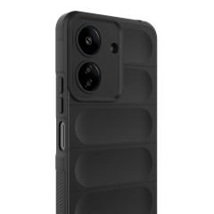 Xiaomi Redmi 13C Kılıf Esnek TPU Oyuklu Arka Yüzey Tasarımlı Etnik Silikon Kapak