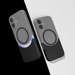 iPhone 16 Plus Kablosuz Şarj Destekli Kılıf Mıknatıslı Duble Kapak