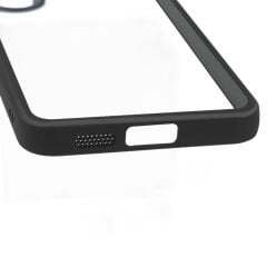 Samsung Galaxy S24 Plus Kılıf Kamera Korumalı Şeffaf Arka Yüzey New Roll Kapak