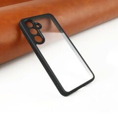 Samsung Galaxy S24 Plus Kılıf Kamera Korumalı Şeffaf Arka Yüzey New Roll Kapak