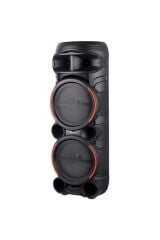 2058 Çift Kablosuz Mikrofonlu RGB Ledli Taşınabilir Bluetooth Hoparlör Parti Speaker FM / USB / TF