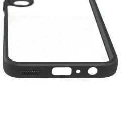 Samsung Galaxy A15 Kılıf Kamera Korumalı Şeffaf Arka Yüzey New Roll Kapak