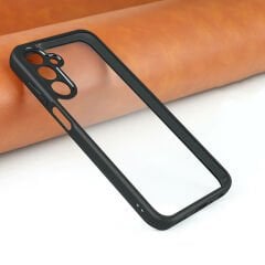 Samsung Galaxy A15 Kılıf Kamera Korumalı Şeffaf Arka Yüzey New Roll Kapak