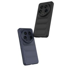 Xiaomi Mi 14 Ultra Kılıf Esnek TPU Oyuklu Arka Yüzey Tasarımlı Etnik Silikon Kapak