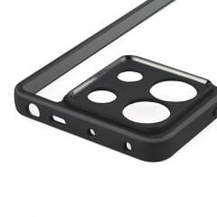 Xiaomi Redmi Note 13 Pro 5G Kılıf Kamera Korumalı Şeffaf Arka Yüzey New Roll Kapak