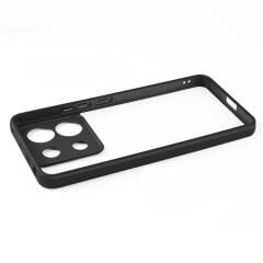 Xiaomi Redmi Note 13 Pro 5G Kılıf Kamera Korumalı Şeffaf Arka Yüzey New Roll Kapak