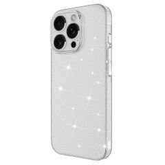 iPhone 16 Pro Max Kılıf Magsafe Şarj Özellikli Parlayan Simli Şeffaf Redos Kapak