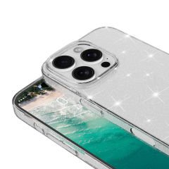 iPhone 16 Pro Max Kılıf Magsafe Şarj Özellikli Parlayan Simli Şeffaf Redos Kapak