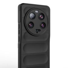 Xiaomi Mi 13 Ultra Kılıf Esnek TPU Oyuklu Arka Yüzey Tasarımlı Etnik Silikon Kapak