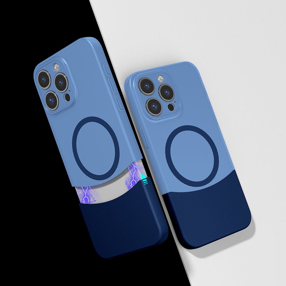 iPhone 15 Pro Max Kablosuz Şarj Destekli Kılıf Mıknatıslı Duble Kapak