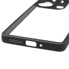 Xiaomi Redmi Note 13 Pro 4G Kılıf Kamera Korumalı Şeffaf Arka Yüzey New Roll Kapak