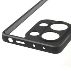 Xiaomi Redmi Note 13 Pro 4G Kılıf Kamera Korumalı Şeffaf Arka Yüzey New Roll Kapak