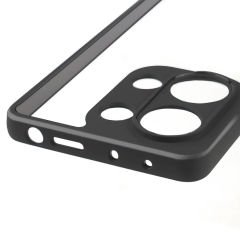 Xiaomi Redmi Note 13 Pro 4G Kılıf Kamera Korumalı Şeffaf Arka Yüzey New Roll Kapak