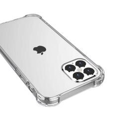 iPhone 12 Pro Kılıf Nitro Anti Shock Darbe Emici Köşe Korumalı Şeffaf Silikon Kapak