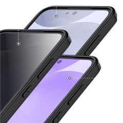 Samsung Galaxy S25 Kılıf Kamera Korumalı Şeffaf Arka Yüzey New Roll Kapak