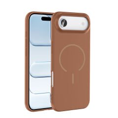 iPhone 17 Air  Kılıf Meta Lansman M-Safe Kamera Korumalı içi Kadife Yumuşak Renkli Süet Silikon