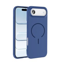 iPhone 17 Air  Kılıf Meta Lansman M-Safe Kamera Korumalı içi Kadife Yumuşak Renkli Süet Silikon