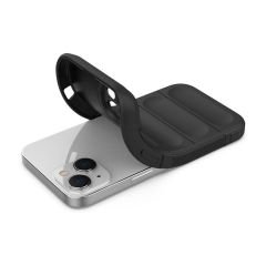 iPhone 14 Kılıf Esnek TPU Oyuklu Arka Yüzey Tasarımlı Etnik Silikon Kapak