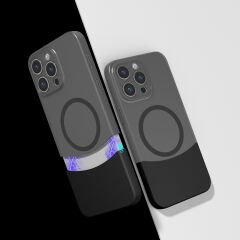 iPhone 15 Pro Kablosuz Şarj Destekli Kılıf Mıknatıslı Duble Kapak