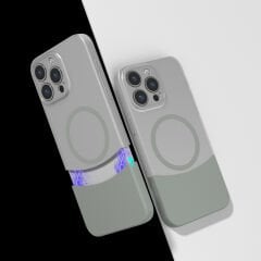 iPhone 15 Pro Kablosuz Şarj Destekli Kılıf Mıknatıslı Duble Kapak