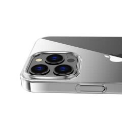 iPhone 14 Pro Kılıf Ultra İnce Sert Kamera Çıkıntılı Şeffaf Vonn Kapak