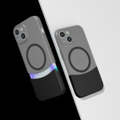 iPhone 15 Kablosuz Şarj Destekli Kılıf Mıknatıslı Duble Kapak