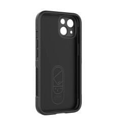iPhone 13 Kılıf Esnek TPU Oyuklu Arka Yüzey Tasarımlı Etnik Silikon Kapak