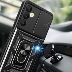 Samsung Galaxy A25 Tank Kılıf Magnetik Standlı Kamera Korumalı Sürgülü Vega Kapak