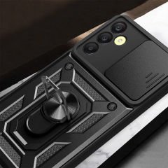 Samsung Galaxy A25 Tank Kılıf Magnetik Standlı Kamera Korumalı Sürgülü Vega Kapak