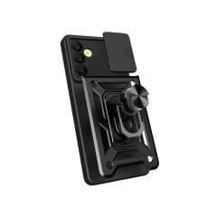 Samsung Galaxy A25 Tank Kılıf Magnetik Standlı Kamera Korumalı Sürgülü Vega Kapak