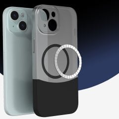 iPhone 14 Kablosuz Şarj Destekli Kılıf Mıknatıslı Duble Kapak