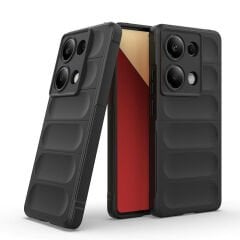 Xiaomi Redmi Note 13 Pro 4G Kılıf Esnek TPU Oyuklu Arka Yüzey Tasarımlı Etnik Silikon Kapak