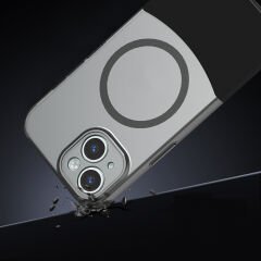 iPhone 13 Kablosuz Şarj Destekli Kılıf Mıknatıslı Duble Kapak