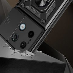 Xiaomi Redmi Note 13 Pro 5G Tank Kılıf Magnetik Standlı Kamera Korumalı Sürgülü Vega Kapak